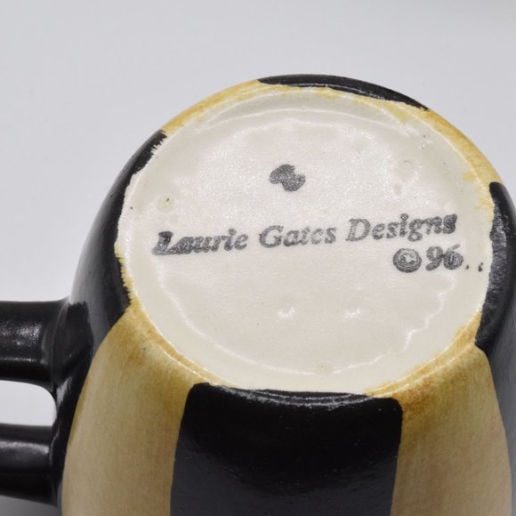 4 Ceramic Coffee Tea Cups Laure Gates Designs - Picture 7 of 7